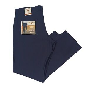 Copper & Oak Mens 36x30 Flex Comfort 5-Pocket Straight Pants Dark Sapphire Blue
